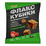 «Флакс-кубики» льняные хрустящие крекеры с томатом 40г